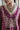 Plum Mix embroidered printed kalidar kurta