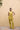 Sunshine yellow Printed Top with front Tie Frontview