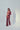 Magenta Pantsuit With Embroidered on sleeve HemSide view