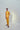 Yellow printed kurta with chanderi pant