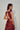 Maroon Printed Lehenga Set Embroidered blouse backview