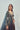 Teal mix Print Anarkali with full sleeves Right view