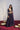 Purple Gathered Lehenga Set with embroidered waist band